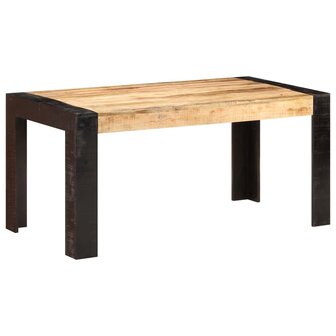 Eettafel 160x80x76 cm massief mangohout 7