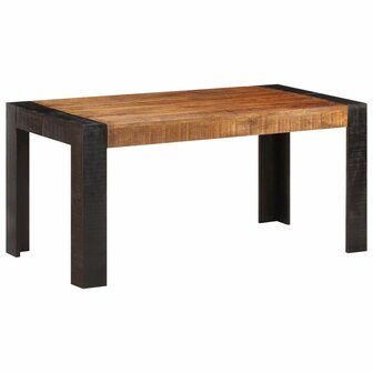 Eettafel 160x80x76 cm massief mangohout 7