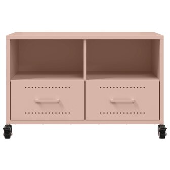 Tv-meubel 68x39x43,5 cm koudgewalst staal roze 6