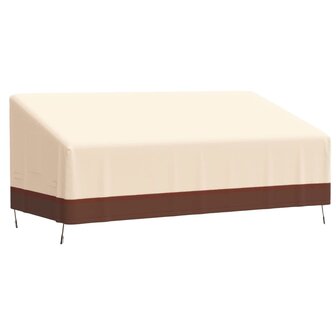 Tuinhoes 3-zitsbank 420D 198x97x48/74 cm oxford beige 1