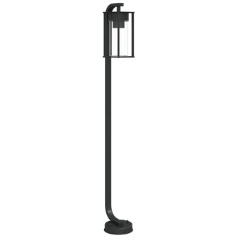 Vloerlamp voor buiten 100 cm roestvrij staal zwart 2