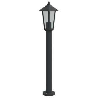 Vloerlamp voor buiten 80 cm roestvrijstaal zwart 2