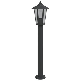 Vloerlamp voor buiten 80 cm roestvrijstaal zwart 4