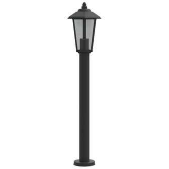 Vloerlamp voor buiten 3 st 80 cm roestvrijstaal zwart 5