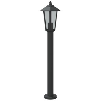 Vloerlamp voor buiten 3 st 80 cm roestvrijstaal zwart 6