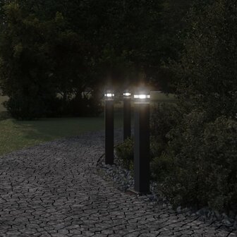 Vloerlampen voor buiten 80 cm aluminium zwart 3