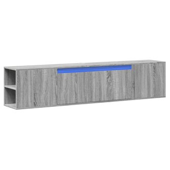 Tv-wandmeubel met LED-verlichting 180x31x39,5 cm grijs sonoma 3