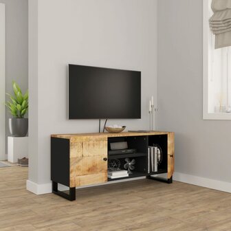 Tv-meubel 105x33x46cm massief mangohout 3