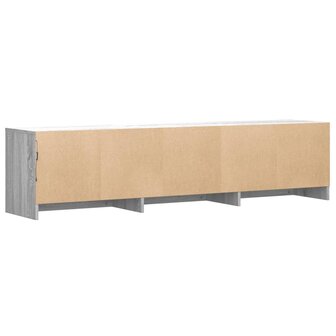 Tv-meubel met LED 165x34x40 cm bewerkt hout grijs sonoma eiken 8