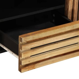 Tv-meubel 100x34x46 cm massief ruw mangohout 8