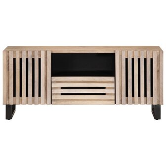 Tv-meubel 100x34x46 cm massief mangohout 2