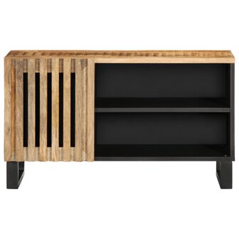 Tv-meubel 80x34x46 cm massief ruw mangohout 2