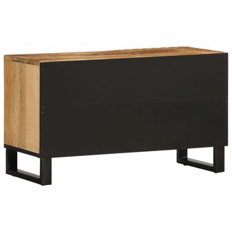 Tv-meubel 80x34x46 cm massief ruw mangohout 4