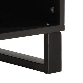 Tv-meubel 80x34x46 cm massief ruw mangohout 8