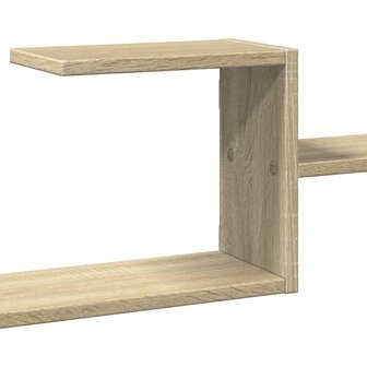 Wandschap 104x15x49 cm bewerkt hout sonoma eikenkleurig 8