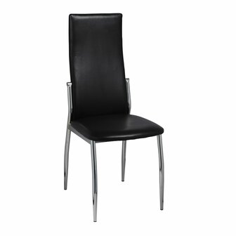 Eetkamerstoelen 4 st kunstleer zwart 3