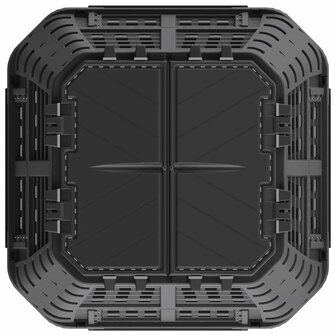 Compostbak 480 L 93,3x93,3x80 cm zwart 4