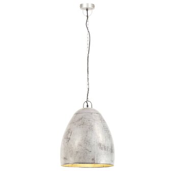 Hanglamp industrieel rond 25 W E27 42 cm zilverkleurig 3