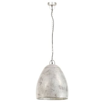 Hanglamp industrieel rond 25 W E27 42 cm zilverkleurig 4