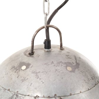 Hanglamp industrieel rond 25 W E27 42 cm zilverkleurig 7