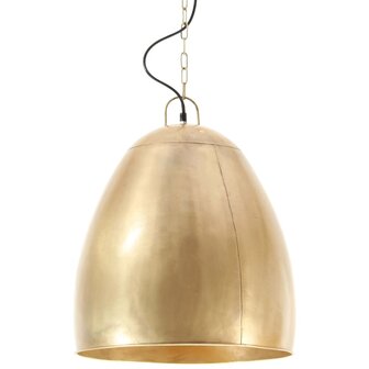 Hanglamp industrieel rond 25 W E27 42 cm messingkleurig 2