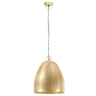 Hanglamp industrieel rond 25 W E27 42 cm messingkleurig 4