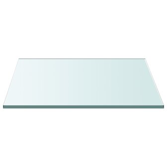 Tafelblad 30x30 cm gehard glas transparant 2