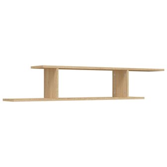 Tv-wandschap 125x18x23 cm bewerkt hout sonoma eikenkleurig 2