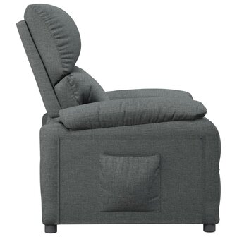 Fauteuil verstelbaar stof donkergrijs 4