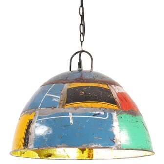 Hanglamp industrieel vintage rond 25 W E27 41 cm meerkleurig 1