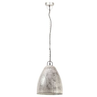 Hanglamp industrieel rond 25 W E27 32 cm zilverkleurig 3