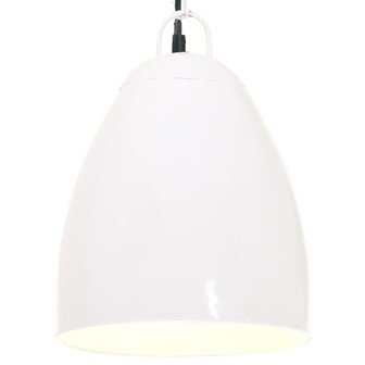 Hanglamp industrieel rond 25 W E27 32 cm wit 1