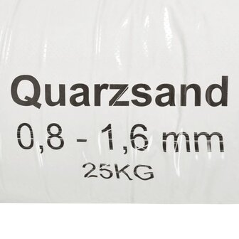 Filterzand 25 kg 0,8-1,6 mm 5