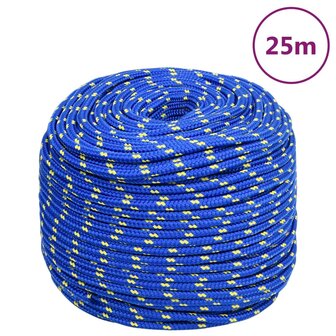 Boottouw 8 mm 25 m polypropyleen blauw 1