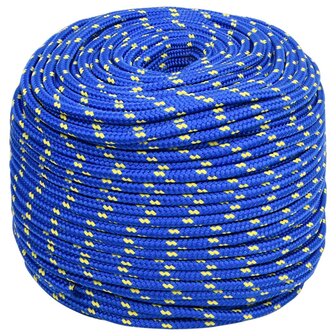 Boottouw 8 mm 25 m polypropyleen blauw 2