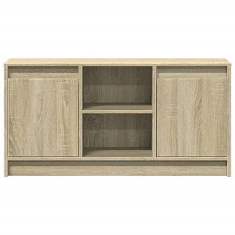 Tv-meubel met LED 100x34x50 cm bewerkt hout sonoma eikenkleurig 6