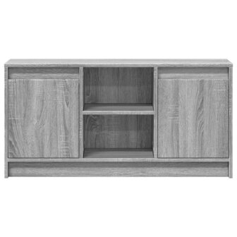 Tv-meubel met LED 100x34x50 cm bewerkt hout grijs sonoma eiken 6