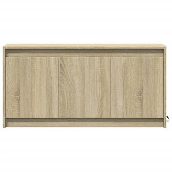 Tv-meubel met LED 100x34x50 cm bewerkt hout sonoma eikenkleurig 6