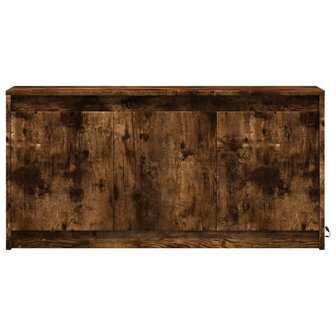 Tv-meubel met LED 100x34x50 cm bewerkt hout gerookt eikenkleur 6