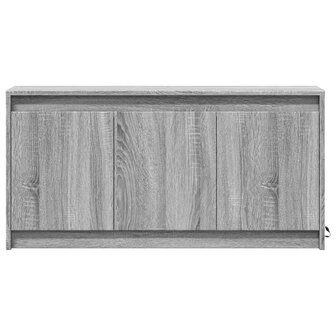 Tv-meubel met LED 100x34x50 cm bewerkt hout grijs sonoma eiken 6