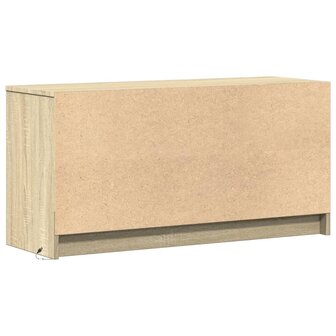 Tv-meubel met LED 100x34x50 cm bewerkt hout sonoma eikenkleurig 8