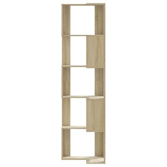 Boekenkast 5-laags hoek 50x50x179 cm bewerkt hout sonoma eiken 4