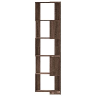 Boekenkast 5-laags hoek 50x50x179 cm bewerkt hout bruin eiken 4