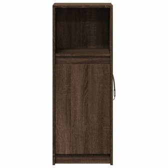 Dressoir met LED 38x34x100 cm bewerkt hout bruin eikenkleur 6