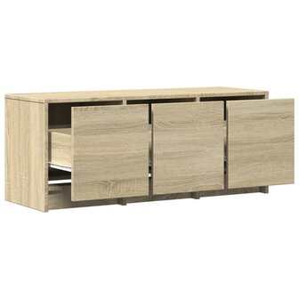 Tv-meubel met LED 97x34x40 cm bewerkt hout sonoma eikenkleurig 9