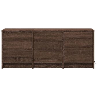 Tv-meubel met LED 97x34x40 cm bewerkt hout bruin eikenkleurig 6