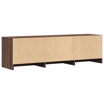 Tv-meubel met LED 140x34x40 cm bewerkt hout bruin eikenkleurig 8