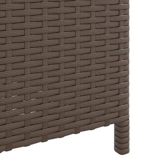 Afvalbak 40x40x80 cm poly rattan bruin 7