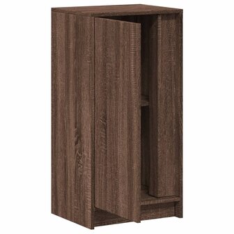 Dressoir met LED 42,5x34x85 cm bewerkt hout bruin eikenkleur 7