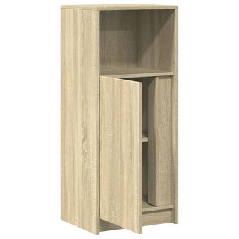 Dressoir met LED 42,5x34x100 cm bewerkt hout sonoma eikenkleur 7